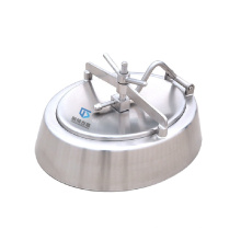 Oval manhole stainless Steel inward oppening easy operated access port tank used bell-shaped Manway